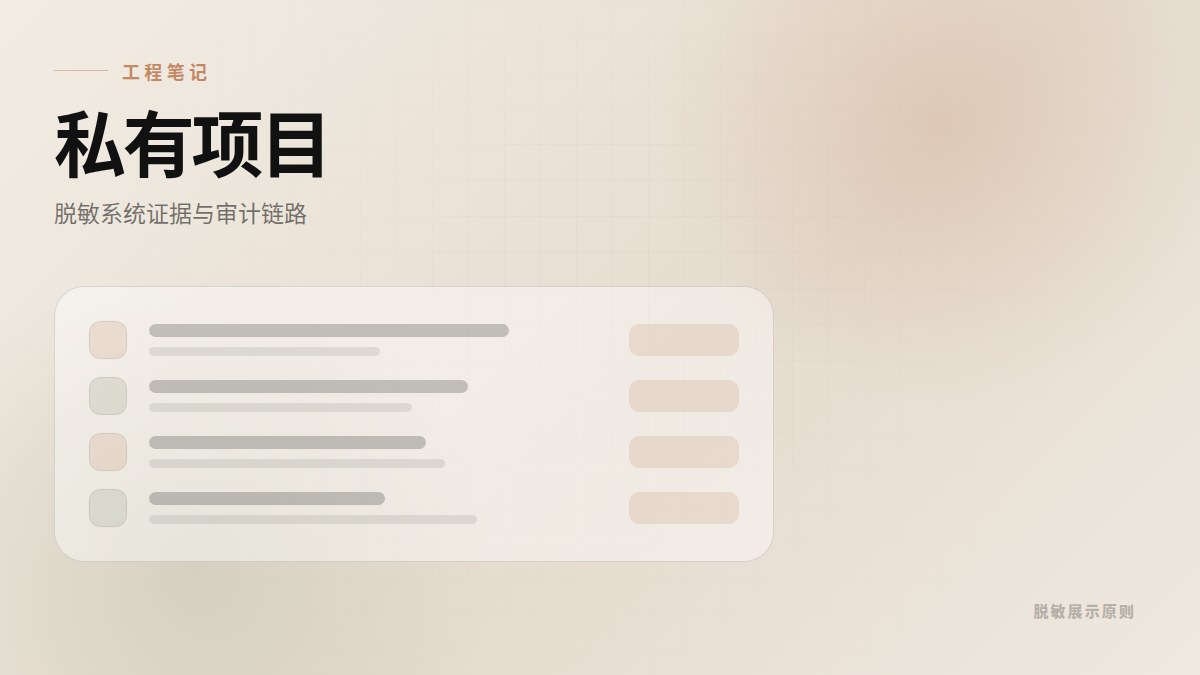 私有全栈项目如何脱敏展示笔记封面图