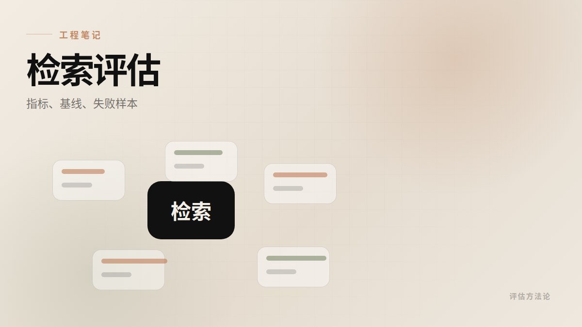 RAG 评估方法论：为什么 similarity score 不够笔记封面图